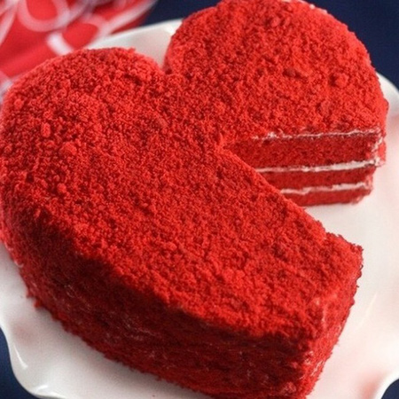طرز تهیه کیک مخملی قرمز مخصوص ولنتاین velvet cake valentine